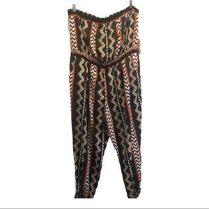 Truth NYC women's jumpsuit keyhole strapless size 3X keyhole straoless